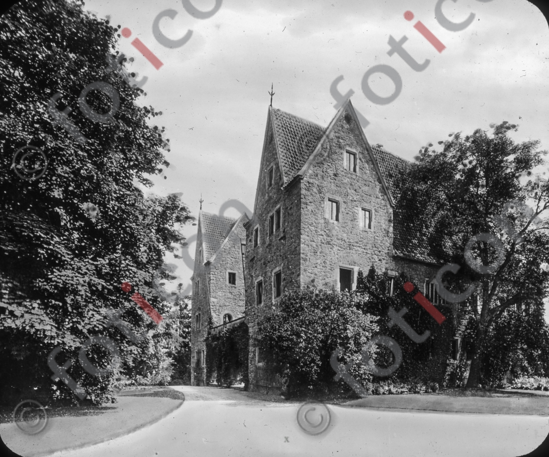Schloss Ballenstedt I Ballenstedt Castle  - Foto foticon-simon-168-069-sw.jpg | foticon.de - Bilddatenbank für Motive aus Geschichte und Kultur